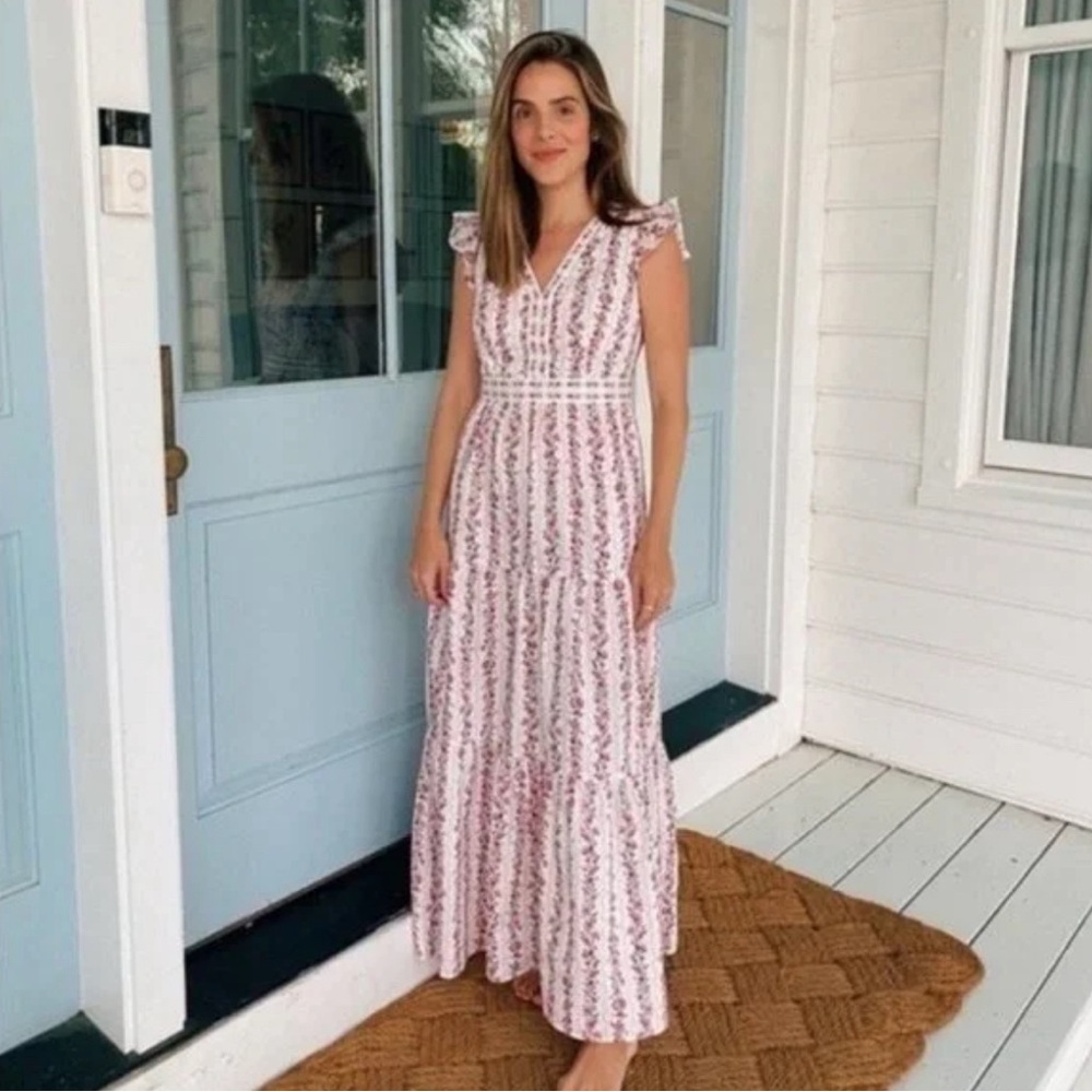 Vintage Gal Meets Glam Rose Trellis Maxi
